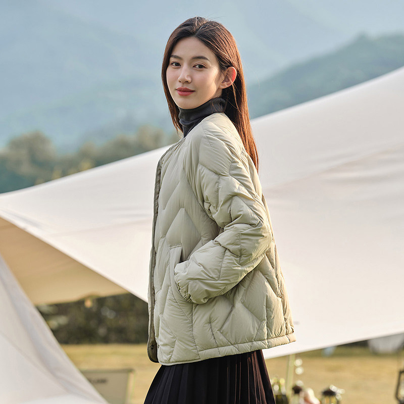 坦博尔菱格短款2022年新款羽绒服 坦博尔羽绒服