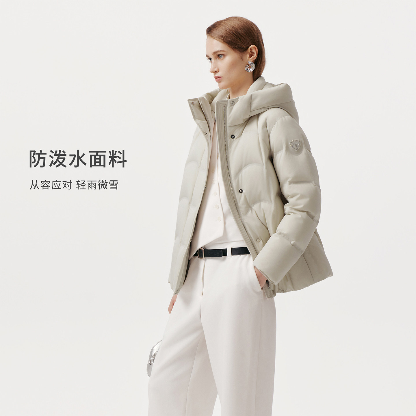 坦博尔25年冬季新款鹅绒连帽短款羽绒服女士加厚保暖好看外套女生,淘宝优惠券,粉丝福利购,淘宝优惠卷