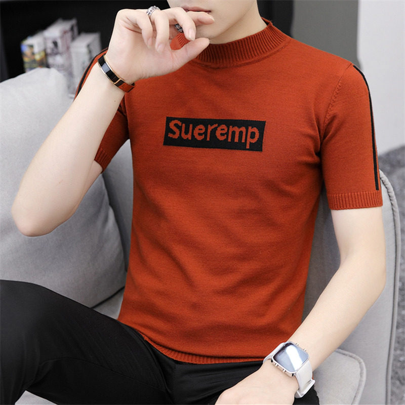 2023新款夏季男士针织短袖潮流小衫 lpwT恤