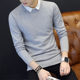 New style velvet thickened fake two-piece shirt and tie sweater