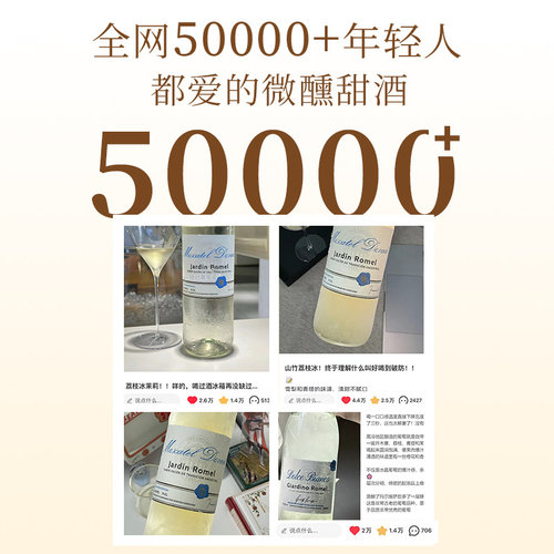 酒心派山竹荔枝罗密尔莫斯卡托半甜白葡萄酒起泡气泡果酒生日礼物 - 图2