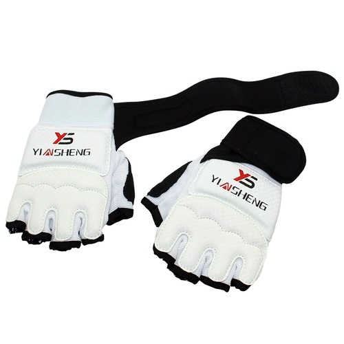 Боксерские детские перчатки для тхэквондо для взрослых, без пальцев