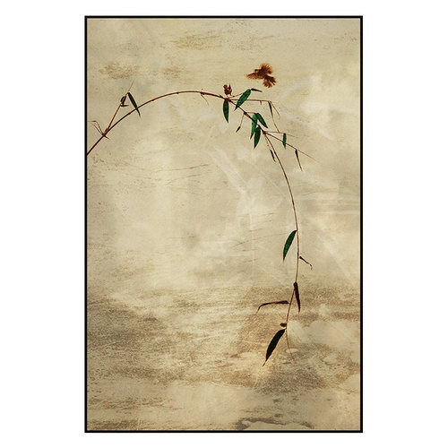 原创新中式茶室挂画客厅民宿玄关竹子壁画侘寂书房禅意艺术装饰画 - 图3