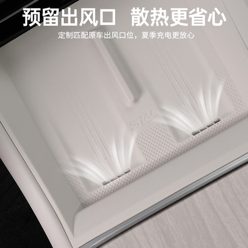 3W适用于智界R7中控无线充电硅胶垫防护垫防滑耐磨车内饰保护配件 - 图1