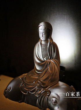 梁明毓琉璃佛像装饰摆件菩萨