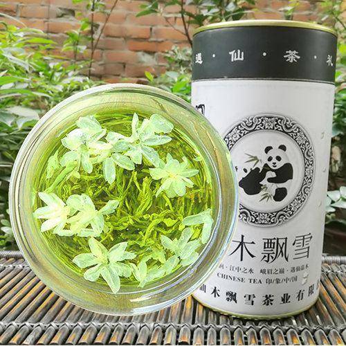 2025年新茶四川茶叶 浓香型 仙木飘雪类 逸香茉莉花茶叶500克罐装 - 图1