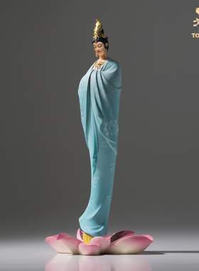 铜师傅《云影》客厅桌面铜观音摆件 家居装饰工艺品新中式 礼品