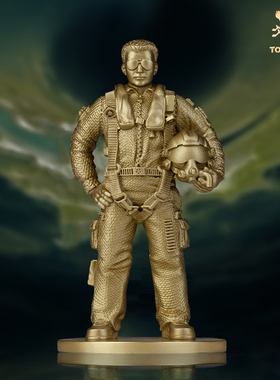 铜师傅全铜中式桌面人物摆件礼品