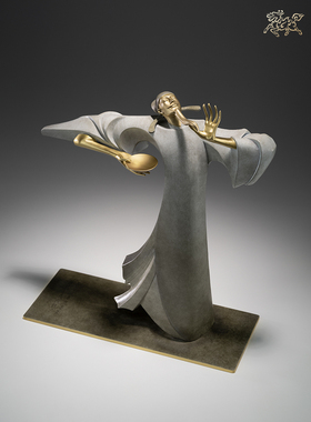 铜师傅诗仙李白摆件玄关中式礼品