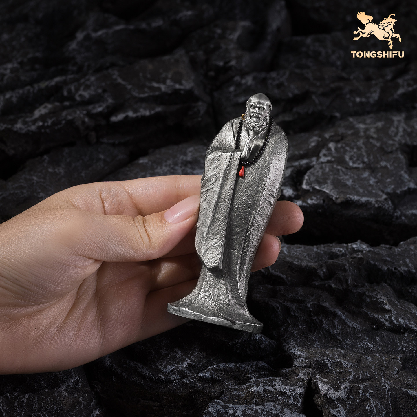 现货铜师傅《达摩祖师》桌面白铜禅意摆件 家居装饰工艺品 送礼品,淘宝优惠券,粉丝福利购,淘宝优惠卷