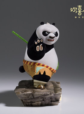 铜师傅欢喜小将《功夫熊猫》之盖世传奇正版授权潮玩手办桌面摆件