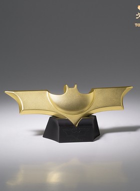 铜师傅 正版授权 DC蝙蝠侠系列《蝙蝠侠蝙蝠镖（镀真金）》铜摆件