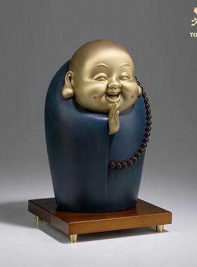 铜师傅全铜中式玄关摆件人物礼品