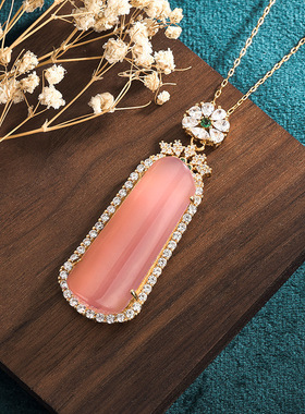 新中式国潮平安无事牌项链