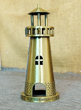 灯塔金属世界建筑模型酒吧装饰品