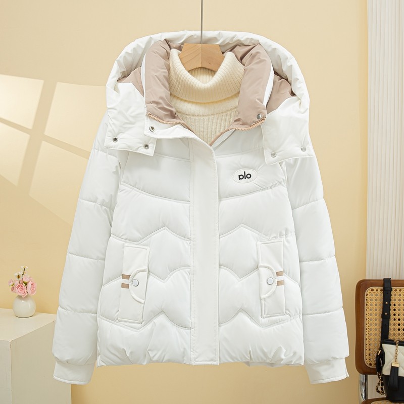羽绒棉服女冬季2025新款洋气巨好看加厚夹棉衣棉袄子保暖连帽外套 - 图3
