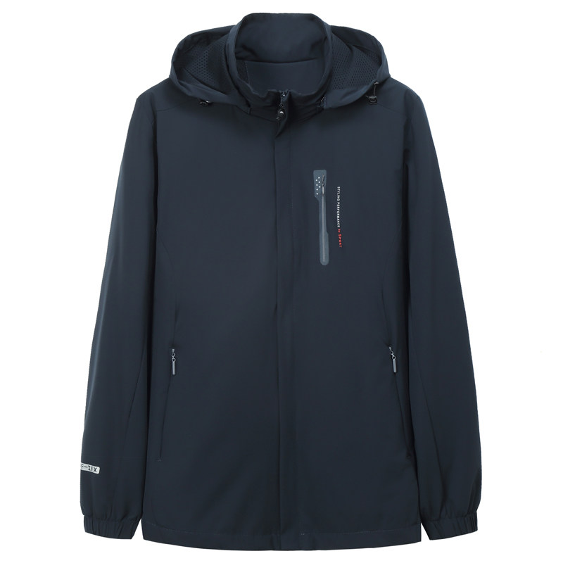 肥佬特大号春秋加肥加大码薄外套 远路者夹克