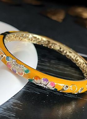 北京故宫珐琅彩景泰蓝手镯女细闺蜜复古时尚镯子国风送礼旅游礼物