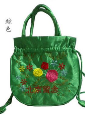 北京留念民族风绣花包包刺绣小包手提包北京旅游纪念品出国送老外