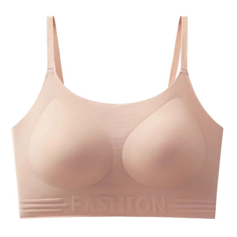 无痕粉底液内衣女大胸显小全罩杯薄防走光防下垂背心隐形女士胸罩