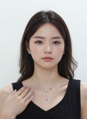 S925纯银小蛮腰项链女款轻奢小众高级感流苏锁骨链百搭颈链手饰品
