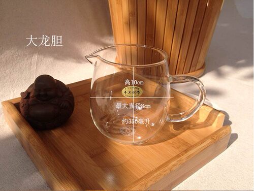 5个包邮耐高温玻璃茶具透明耐热玻璃公道杯 茶海 龙胆公杯 分茶器 - 图2