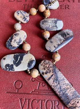 纯天然石独特花紋原始野性风格仅此一件 [设计师品牌满百包邮]