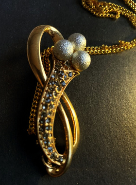 胸针两用多功能钯金独家孤品项链