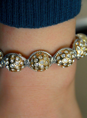 可调节长度欧美风手链满100包邮