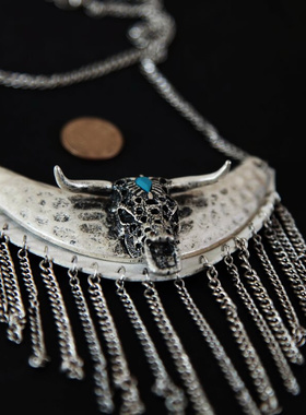 [欧美复古独家孤品100包邮]法国品牌-远古孵化(夸张设计感走秀链)