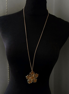 古典镂空夸张欧美独家孤品毛衣链