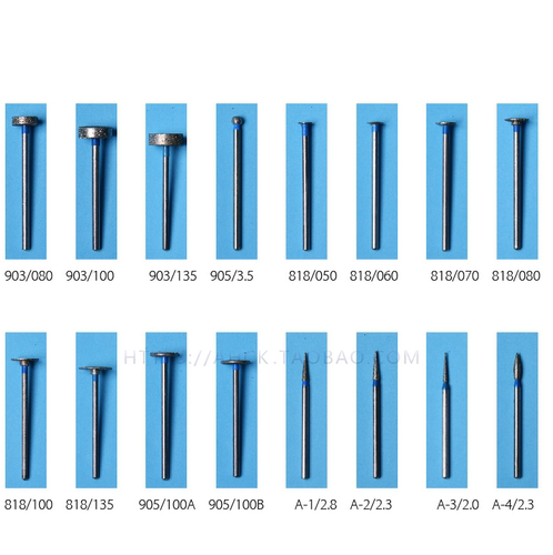 牙科低速磨头金刚砂磨头磨片抛光树脂南韩打磨机用磨头安华齿科 - 图2