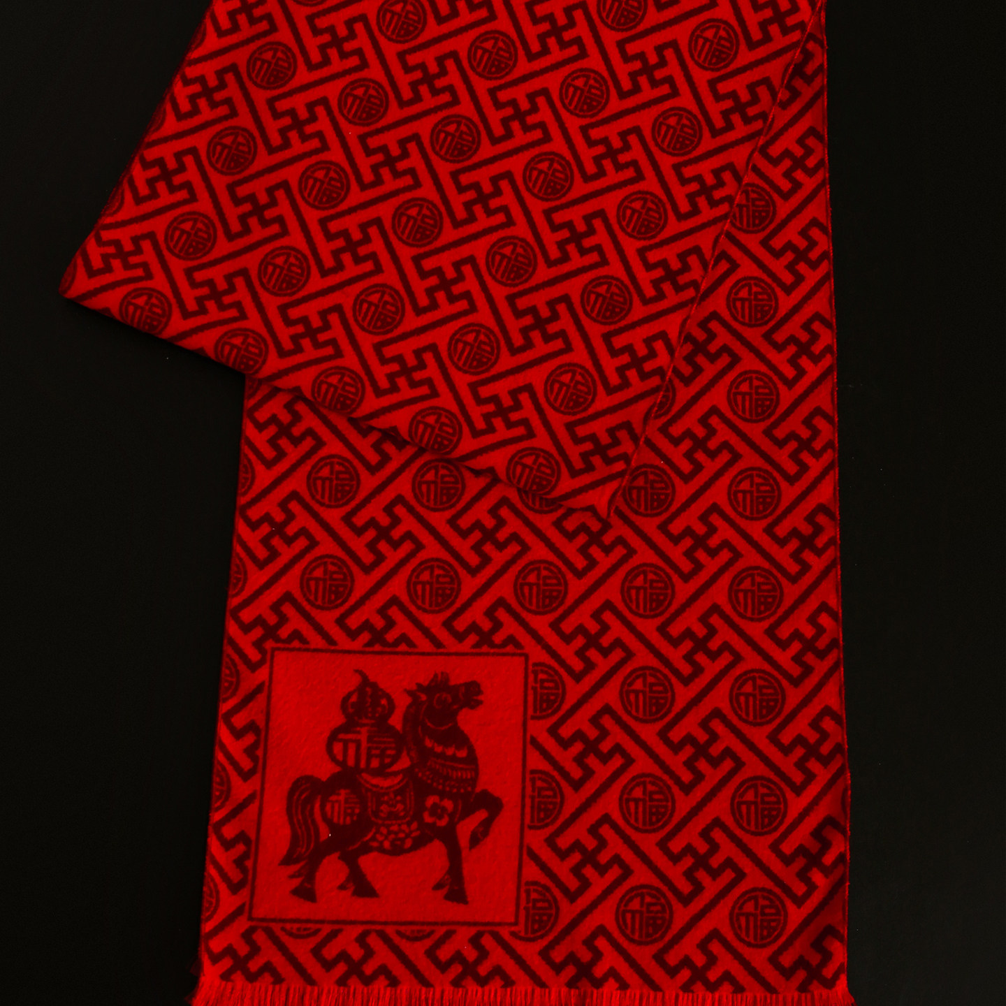 中国红大红围巾定制logo本命年会公司活动仿羊绒披肩男女冬季纯色,淘宝优惠券,粉丝福利购,淘宝优惠卷