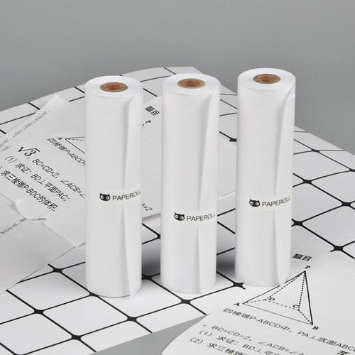 喵喵机官方打印纸P1/P2/P3/F1/C1S/C2/N1/N2官方十年定制热敏纸110*30mm错题纸5730不含双酚A不干胶纸A4试卷 - 图2
