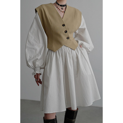 无以幻象 x 陈太太CHENTAITAI 阔肩马甲 - 图2