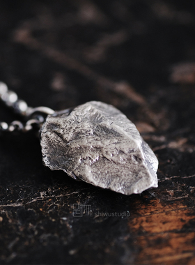 原创手工银饰情侣吊坠街头复古