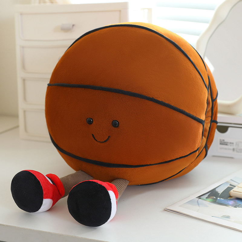 创意仿真篮球网球足球毛绒玩具球形抱枕暖手捂体育球类活动礼品,淘宝优惠券,粉丝福利购,淘宝优惠卷