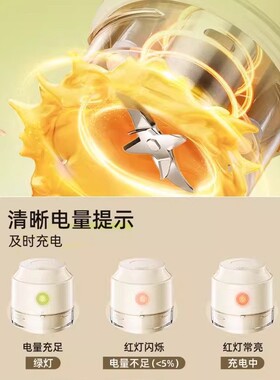 小熊榨汁机小型家用便携式电动水果榨汁杯果汁机可碎冰搅拌料理机