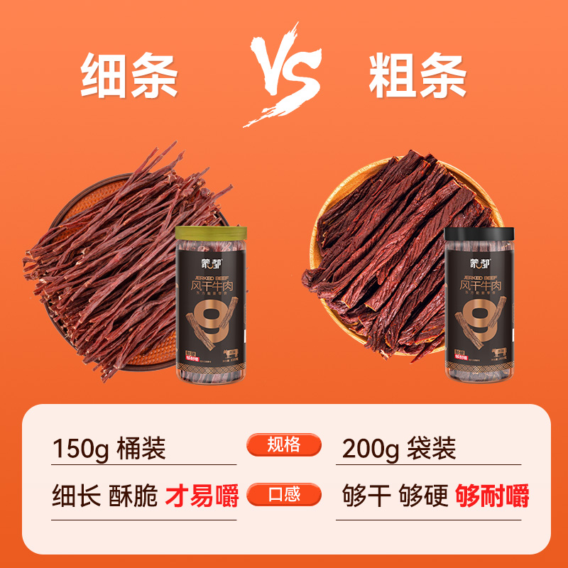 蒙都风干牛肉干内蒙古超干牛肉干草原特产手撕 - 图2