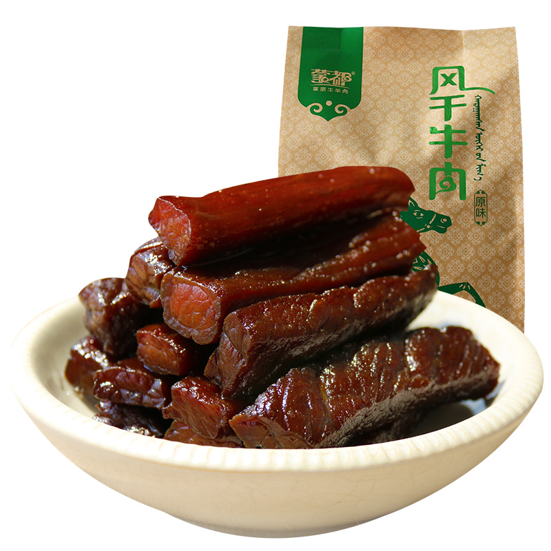 蒙都旗舰店蒙都牛肉干内蒙古散装小包称重风干健身手撕500g袋装孕妇零食3