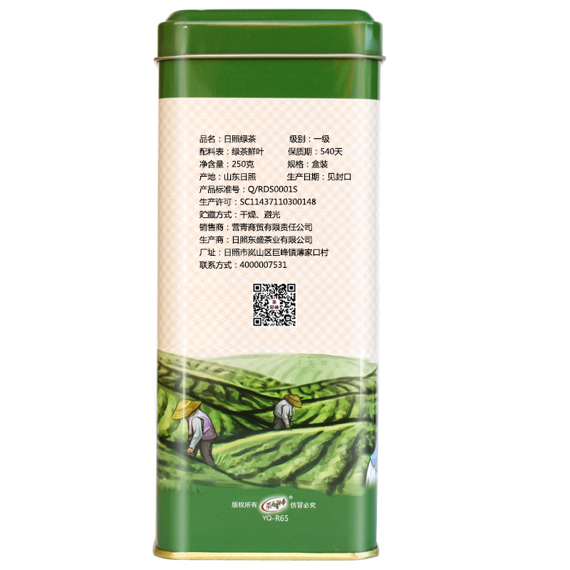 茶耶棒日照绿茶 2023新茶叶250g浓香型盒装山东绿茶春茶炒青茶-图1