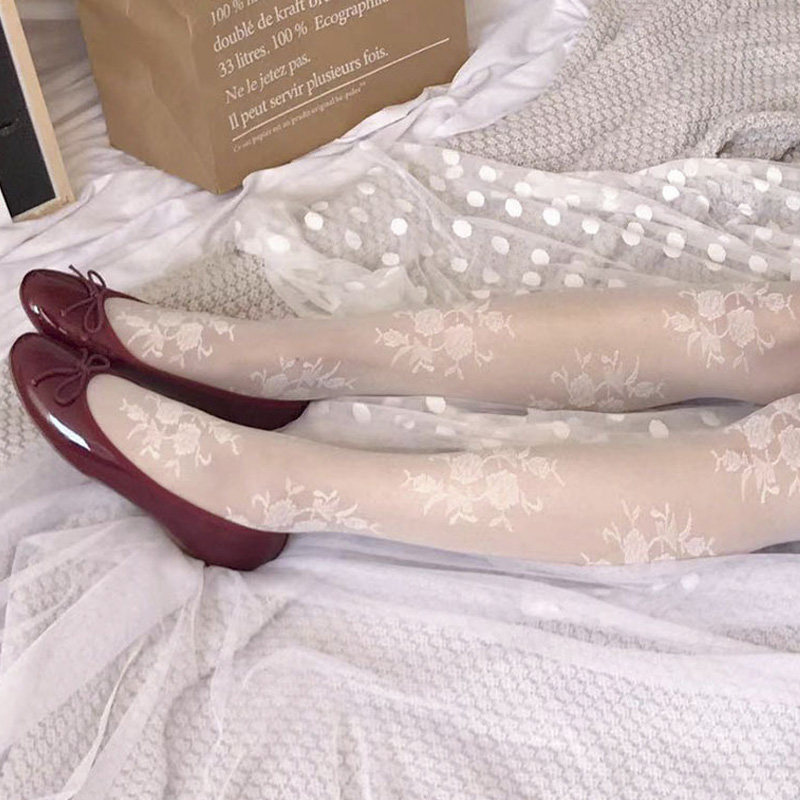 Lolita日系甜美复古立体蕾丝玫瑰花连裤袜刺绣丝袜打底袜夏季超薄,淘宝优惠券,粉丝福利购,淘宝优惠卷
