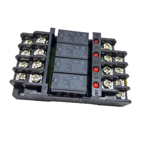欧姆龙G6B-1174P-FD-US-24VDC配G6B-4BND底座 终端继电器模块模组 - 图0
