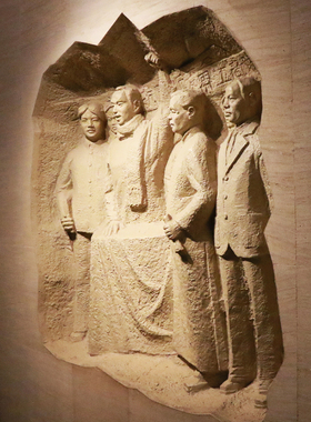 部队文化抗战军人户外铸铜