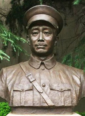 贺昌红军高级指挥员革命玻璃钢