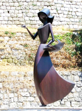 玻璃钢雕塑艺术公园大型铸铜抽象镜面镂空造型户外草坪金属摆件