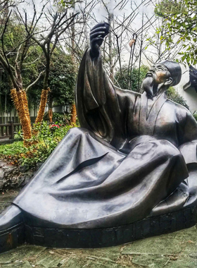 北宋历史治水诗人铜像玻璃钢户外