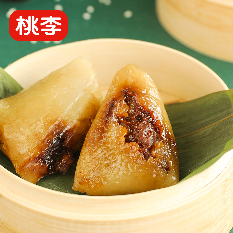 桃李 鲜肉粽子 4个共600g 天猫优惠券折后￥19.9包邮（￥34.9-15）玫瑰棕、彩豆粽等5款可选