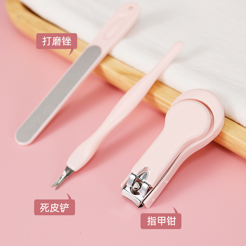 Brainbow指甲修剪工具套装安全指甲钳指甲锉打磨条死皮叉铲去死皮 - 图0