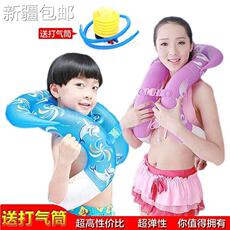 надувной круг 新款新疆包邮成人圈学游泳神器大人泳圈男女双气囊加厚腋下儿童浮